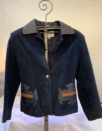 Scully Ladies Size 8 Blue Leather Jacket 202//259